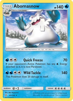 Abomasnow (42) [SM - Unified Minds] Reverse Holofoil - Deck Out Gaming