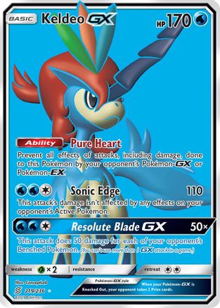 Keldeo GX (Full Art) (219) [SM - Unified Minds] Holofoil - Deck Out Gaming