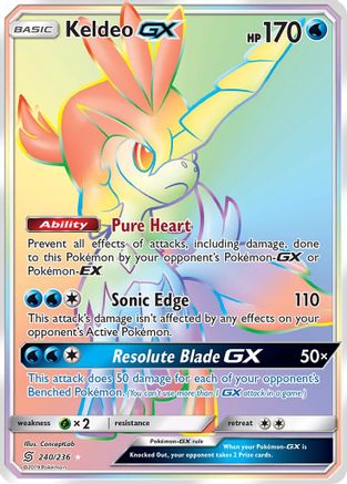 Keldeo GX (Secret) (240) [SM - Unified Minds] Holofoil - Deck Out Gaming