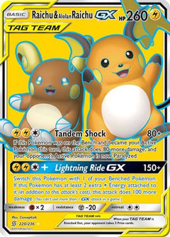 Raichu & Alolan Raichu GX (Full Art) (220) [SM - Unified Minds] Holofoil - Deck Out Gaming