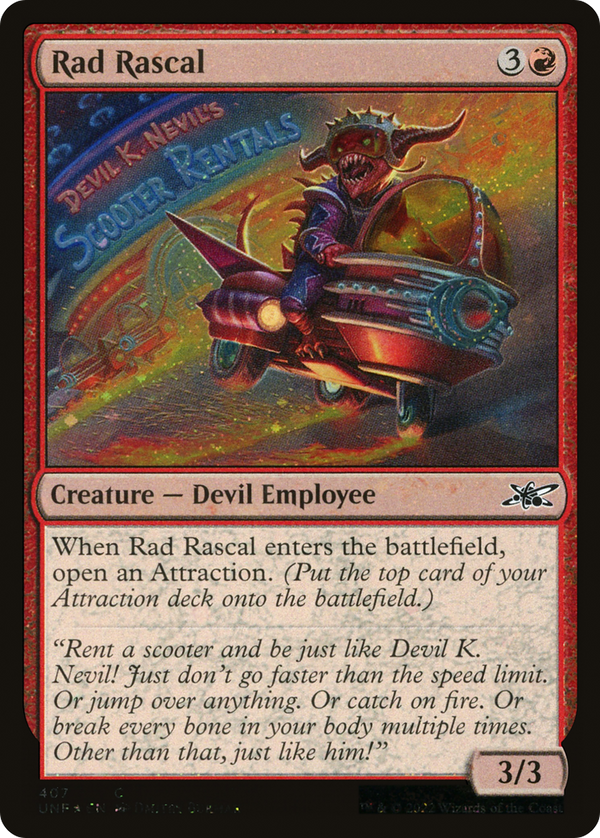 Rad Rascal (Galaxy Foil) (407) [Unfinity] foil - Deck Out Gaming