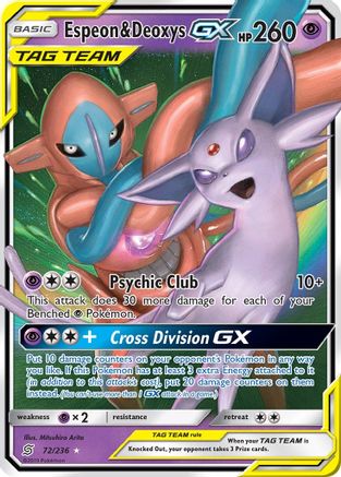 Espeon & Deoxys GX (72) [SM - Unified Minds] Holofoil - Deck Out Gaming