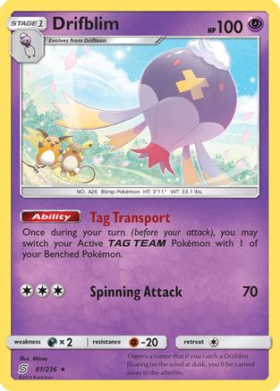 Drifblim (81) [SM - Unified Minds] - Deck Out Gaming