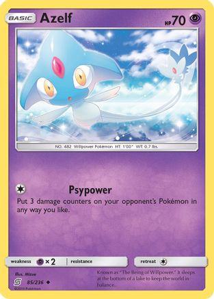 Azelf (85) [SM - Unified Minds] Reverse Holofoil - Deck Out Gaming