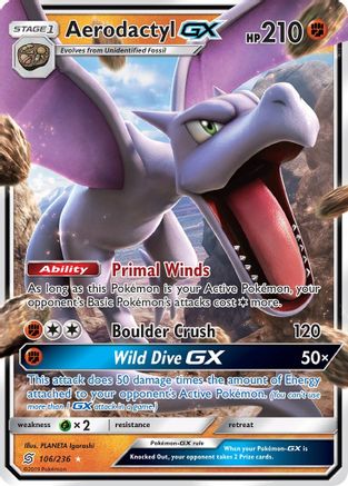 Aerodactyl GX (106) [SM - Unified Minds] Holofoil - Deck Out Gaming