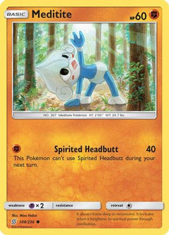 Meditite (109) [SM - Unified Minds] Reverse Holofoil - Deck Out Gaming