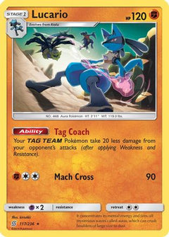 Lucario (117) [SM - Unified Minds] Reverse Holofoil - Deck Out Gaming
