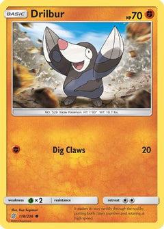 Drilbur (118) [SM - Unified Minds] Reverse Holofoil - Deck Out Gaming