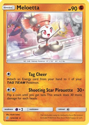 Meloetta (123) [SM - Unified Minds] Reverse Holofoil - Deck Out Gaming