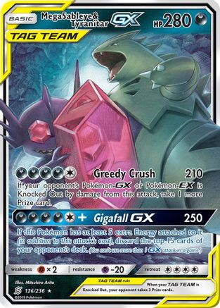 Mega Sableye & Tyranitar GX (126/236) [Sun & Moon: Unified Minds] - Deck Out Gaming