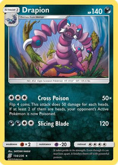 Drapion (134) [SM - Unified Minds] Reverse Holofoil - Deck Out Gaming