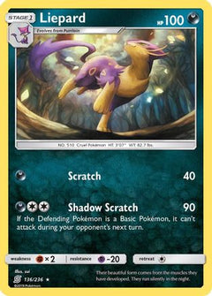 Liepard (136) [SM - Unified Minds] Reverse Holofoil - Deck Out Gaming