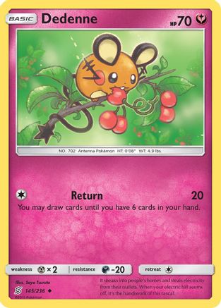 Dedenne (145) [SM - Unified Minds] Reverse Holofoil - Deck Out Gaming