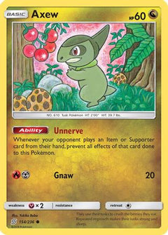 Axew (154) [SM - Unified Minds] Reverse Holofoil - Deck Out Gaming