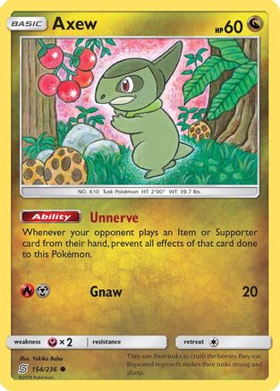 Axew (154) [SM - Unified Minds] Reverse Holofoil - Deck Out Gaming