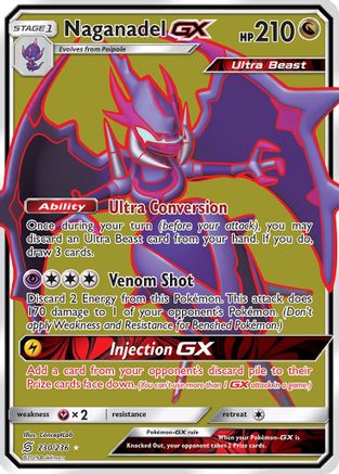 Naganadel GX (Full Art) (230) [SM - Unified Minds] Holofoil - Deck Out Gaming