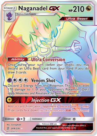 Naganadel GX (Secret) (249) [SM - Unified Minds] Holofoil - Deck Out Gaming