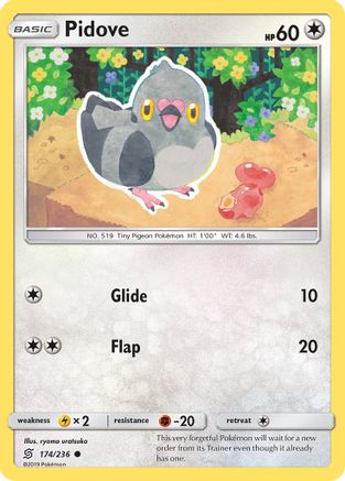 Pidove (174) [SM - Unified Minds] Reverse Holofoil - Deck Out Gaming