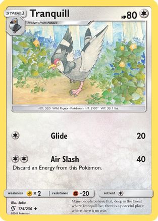 Tranquill (175) [SM - Unified Minds] Reverse Holofoil - Deck Out Gaming