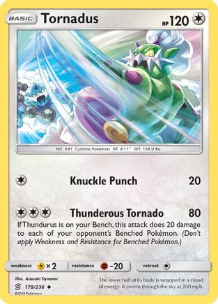 Tornadus (178) [SM - Unified Minds] Reverse Holofoil - Deck Out Gaming