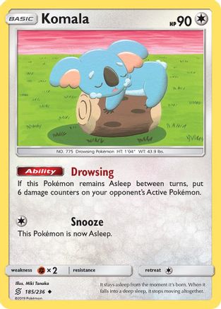 Komala (185) [SM - Unified Minds] Reverse Holofoil - Deck Out Gaming