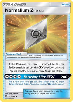 Normalium Z: Tackle (203) [SM - Unified Minds] Reverse Holofoil - Deck Out Gaming