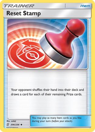 Reset Stamp (206) [SM - Unified Minds] Reverse Holofoil - Deck Out Gaming