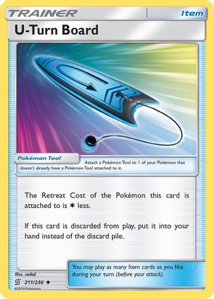 U-Turn Board (211) [SM - Unified Minds] Reverse Holofoil - Deck Out Gaming