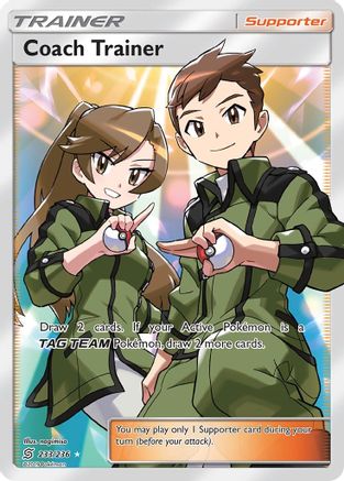 Coach Trainer (Full Art) (233) [SM - Unified Minds] Holofoil - Deck Out Gaming