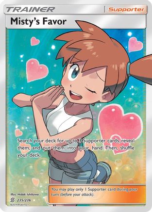 Misty's Favor (235/236) [Sun & Moon: Unified Minds] - Deck Out Gaming