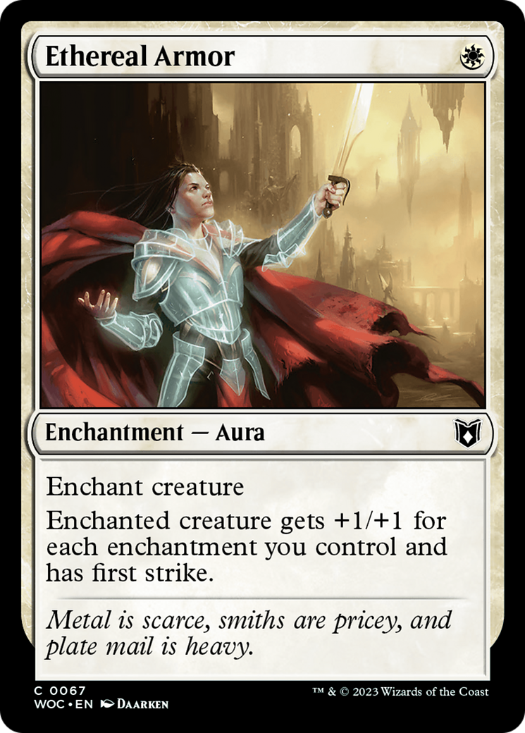 Ethereal Armor (67) [Wilds of Eldraine Commander] - Deck Out Gaming