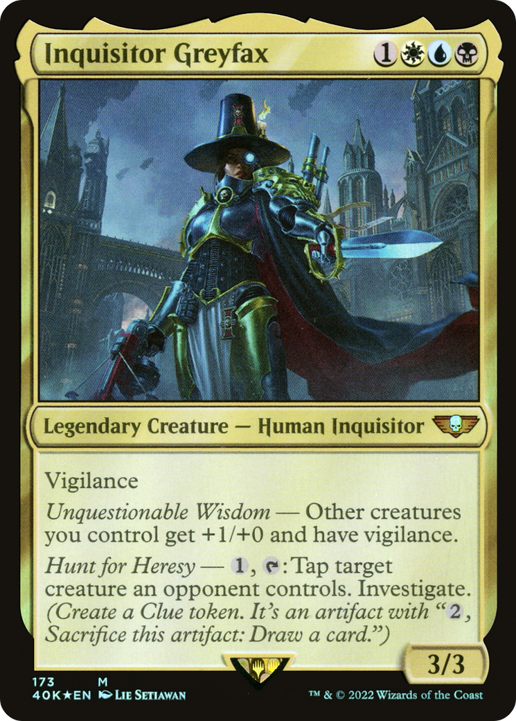 Inquisitor Greyfax (173) [Warhammer 40,000 Commander] foil - Deck Out Gaming