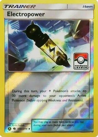 Electropower - 172a/214 (Pokemon League) (172a) [League & Championship Cards] Reverse Holofoil - Deck Out Gaming