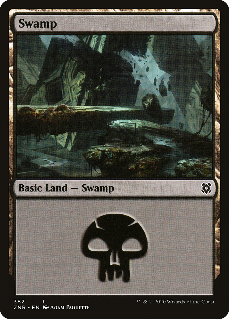 Swamp (382) [Zendikar Rising] foil - Deck Out Gaming