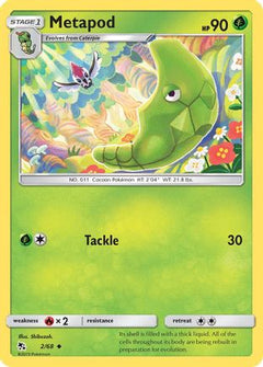 Metapod (2) [Hidden Fates] Reverse Holofoil - Deck Out Gaming