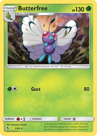 Butterfree (3) [Hidden Fates] Reverse Holofoil - Deck Out Gaming