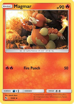 Magmar (10) [Hidden Fates] Reverse Holofoil - Deck Out Gaming