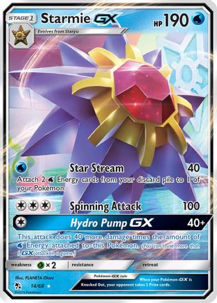 Starmie GX (14) [Hidden Fates] Holofoil - Deck Out Gaming
