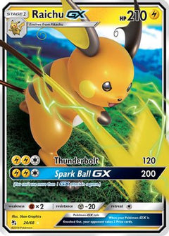 Raichu GX (20) [Hidden Fates] Holofoil - Deck Out Gaming