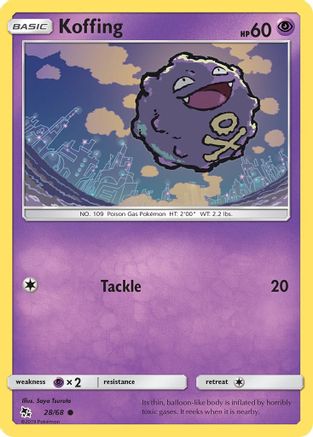 Koffing (28) [Hidden Fates] Reverse Holofoil - Deck Out Gaming