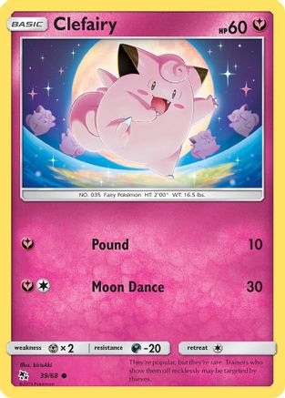 Clefairy (39) (39) [Hidden Fates] Reverse Holofoil - Deck Out Gaming
