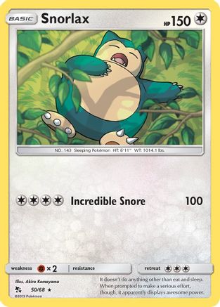 Snorlax (50) [Hidden Fates] Reverse Holofoil - Deck Out Gaming