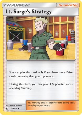 Lt. Surge's Strategy (60) [Hidden Fates] Reverse Holofoil - Deck Out Gaming