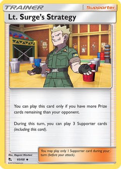 Lt. Surge's Strategy (60) [Hidden Fates] Reverse Holofoil - Deck Out Gaming