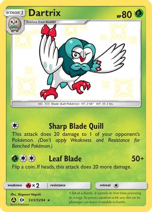 Dartrix (SV3) [Hidden Fates: Shiny Vault] Holofoil - Deck Out Gaming