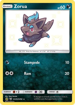 Zorua (SV25) [Hidden Fates: Shiny Vault] Holofoil - Deck Out Gaming