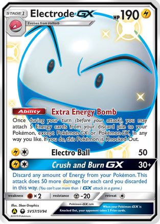 Electrode GX (SV57) [Hidden Fates: Shiny Vault] Holofoil - Deck Out Gaming