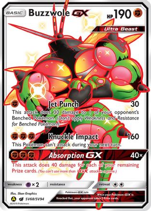 Buzzwole GX (SV68) [Hidden Fates: Shiny Vault] Holofoil - Deck Out Gaming