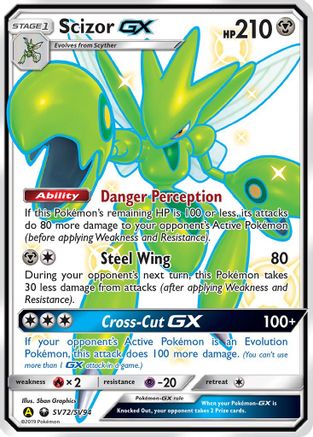 Scizor GX (SV72) [Hidden Fates: Shiny Vault] Holofoil - Deck Out Gaming