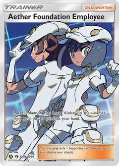 Aether Foundation Employee (SV81) [Hidden Fates: Shiny Vault] Holofoil - Deck Out Gaming